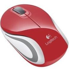 Red Computer Mice Logitech M187