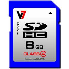 Class 4 Memory Cards & USB Flash Drives V7 SDHC Class 4 8GB