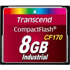 Transcend Compact Flash Minnekort Transcend Industrial Compact Flash 8GB (170x)
