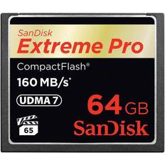 64 GB - Compact Flash Minnekort SanDisk Extreme Pro Compact Flash 160/150MB/s 64GB