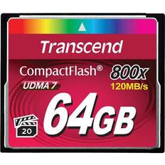 64 GB - Compact Flash Memory Cards Transcend Compact Flash UDMA 7 64GB (800x)