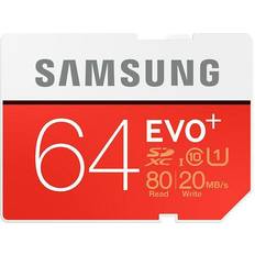Samsung Evo+ SDXC UHS-I U1 80/20MB/s 64GB