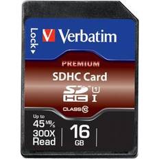 16 GB Minnekort Verbatim Premium U1 SDHC 16GB