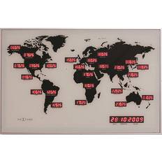 Nextime World Time Digit Wall Clock 14.2"