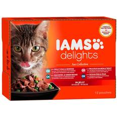 IAMS Katzen Haustiere IAMS Delights Adult in Jelly - Land & Sea Mix