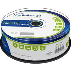 Optischer Speicher MediaRange DVD-R 4.7GB 16x Spindle 25-Pack