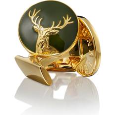 Manschettenknöpfe Skultuna The Hunter Deer Cufflinks - Gold/Green