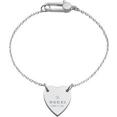 Gucci Bracelets Gucci Trademark Heart Bracelet - Silver
