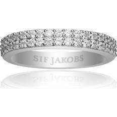 Sif Jakobs Corte Due Ring - Silver/Transparent