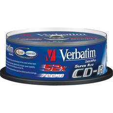 CD Optisk lagring Verbatim CD-R Crystal 700MB 52x Spindle 25-Pack