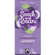 Vegetariansk Sjokolade Seed and Bean Organic Lavender Dark Chocolate 85g