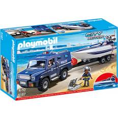 Playmobil police Playmobil Police Truck with Speedboat 5187