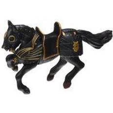 Riddere Figurer Papo Knight in Black Armour Horse 39276