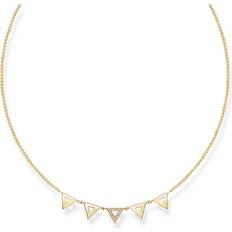 Thomas Sabo Glam & Soul Triangle Necklace - Gold/Diamond