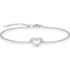 Thomas Sabo Armbänder Thomas Sabo Heart Bracelet - Silver/White