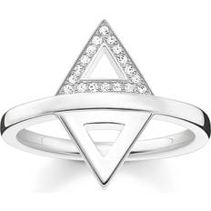 Thomas Sabo Double Triangle Ring - Silver/Diamond