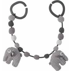 Barnevognsleker Sebra Crochet Pram Chain Fanto the Elephant