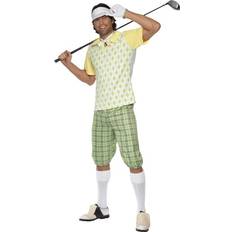 Smiffys Gone Golfing Costume Green Yellow and White