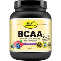 Muskelaufbau Elit Nutrition BCAA 4: 1: 1 + L-Glutamine Berry Punch 400g