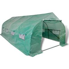 Plast Frittstående drivhus vidaXL Portable Polytunnel Greenhouse 18m² Rustfritt stål Plast