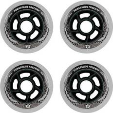 White Roller Skating Accessories Powerslide Freeway 80mm 82A 4-pack