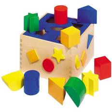 Holzspielzeug Steckwürfel Goki Wooden Sort Box WM254