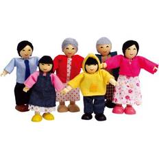 Hape Dolls & Doll Houses Hape Happy Family Asian