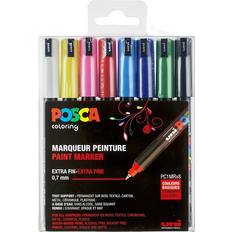 Marker Uni Posca PC-1MR Extra Fine Markers Basic Colors 8-pack