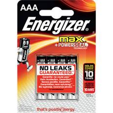 Energizer Batterien & Akkus Energizer AAA Max Alkaline 4-pack