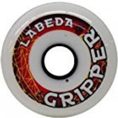 White Roller Skating Accessories Labeda Gripper Soft 76mm 76A 4-pack