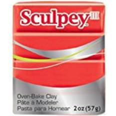 Clay Sculpey III Polymer Clay Red Hot 57g