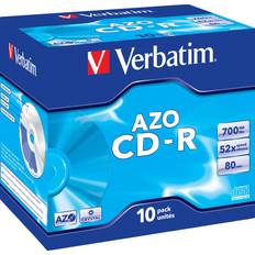 Optisk lagring Verbatim CD-R Crystal 700MB 52x Jewelcase 10-Pack