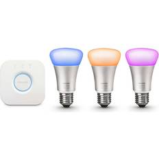 Philips hue white color ambiance e27 Philips Hue White And Color Ambiance LED Lamp 10W E27 3 Pack Wireless Control