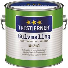 Trestjerner Interiørmaling Trestjerner - Gulvmaling Hvit 3L