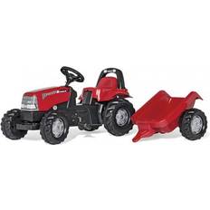 Tretautos reduziert Rolly Toys Kid Case Tractor with Roll Bar & Trailer