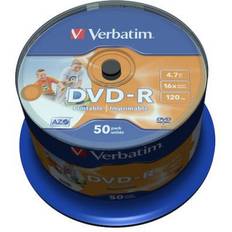 DVD Optischer Speicher Verbatim DVD-R 4.7GB 16x Spindle 50-Pack Wide Inkjet