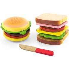 Viga Rollenspiele Viga Playing Food Hamburger & Sandwich 50810