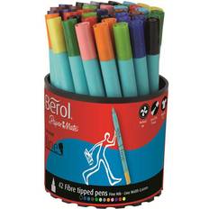 Berol Hobbymateriale Berol Tipped Pen Colour Fine Fibre 0.6mm 42-pack