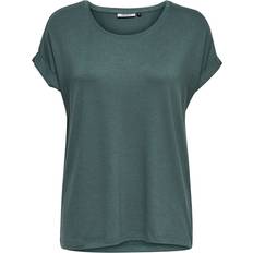 Damen - Viskose Oberteile Only Loos T-Shirt - Green/Balsam Green