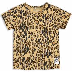 Mini Rodini Kinderbekleidung Mini Rodini Basic Leopard T-shirt - Beige (1000000213)