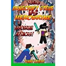 Children & Young Adults E-Books Comics: Minecraft Steve Vs Herobrine: Herobrine Attacks!: Volume 1 (Herobrine, Minecraft ebooks, Diary, Cube Kid, funny comics, Comics for kids, comic books) (E-Book)