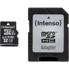 32 GB - microSDHC Speichermedium Intenso MicroSDHC Class 10 UHS-I U1 90MB/s 32GB +Adapter