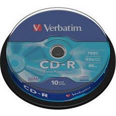 Optisk lagring Verbatim CD-R Extra Protection 700MB 52x Spindle 10-Pack