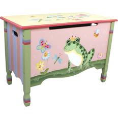 Chests Teamson Fantasy Fields Magic Garden Toy Chest with Safety Hinges