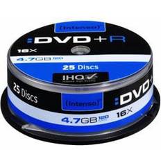 Intenso Optisk lagring Intenso DVD+R 4.7GB 16x Spindle 25-Pack