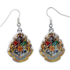 The Carat Shop Harry Potter Hogwarts Crest Earrings - Silver/Green/Yellow/Red/Black