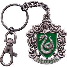 Sølv Nøkkelringer Noble Collection Harry Potter Keychain - Slytherin Crest