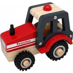 Magni Lekebiler Magni Wooden Tracktor with Rubber Wheels 2438