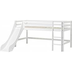 Seng 90x200 Barnerom HoppeKids Basic Halfhigh Bed with Ladder & Slide 90x200cm