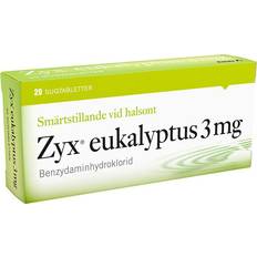 Forkjølelse - Sugetablett Reseptfrie legemidler Zyx Eukalyptus 3mg 20 st Sugetablett